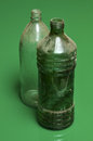 Found art-old glass bottles