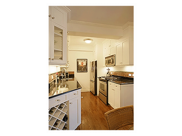 kitchen interior design white and black